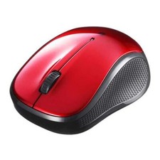 Buffalo BSMBB100RD BT BlueLED Silent 3-Button Mouse RedNEW
