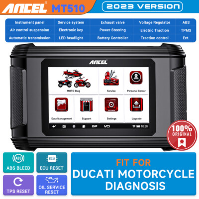 ANCEL MT510 OBD2 Scanner All System Motorrad-Diagnosegerät passend für Dukati