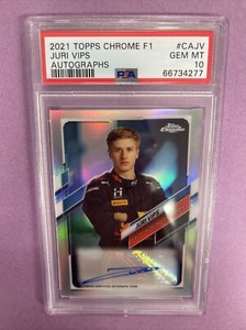 2021 Topps Chrome F1 Juri Vips Auto-REFRACTOR /391 PSA 10 GEM MT #4277 CT1