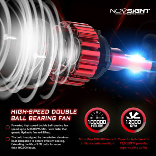 4x 9005 9006 LED Combo Headlight Bulbs Kit High Low Beam Kit Xenon Super White - Picture 8 of 12