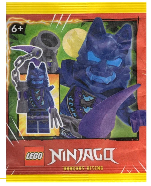 LEGO NINJAGO Dragons Rising Temporada 2 Máscara de Lobo Guerrero Bolsa de Papel 892402 (SELLADO)