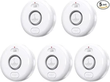 5 Pack Water Leak Alarm Detector with 120dB Loud Alert Easy Installation for Hom