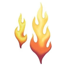 Flames / Flame Fire Wallies Cutouts 12200