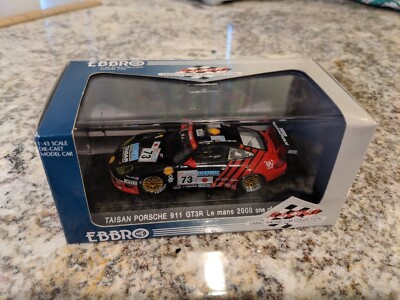 TAISAN Porsche ９１１GT3R  Ｌｅ　ｍａｎｓ２０００ EBBRO Racing Black 1/43 TAISAN PORSCHE 911 GT3R Le Mans 2000
