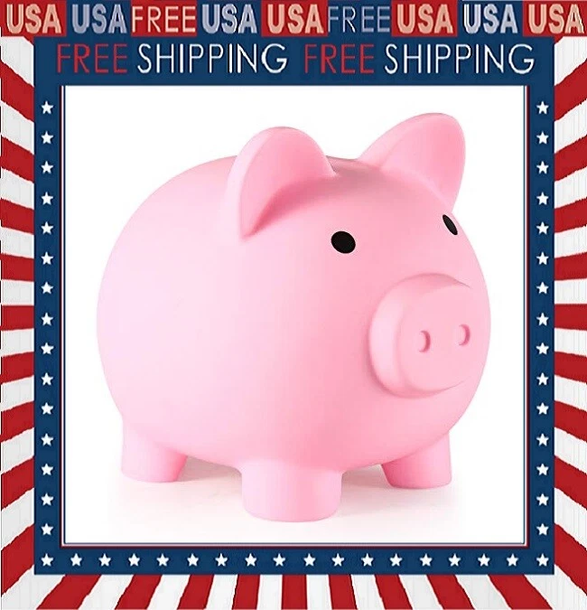 Piggy Bank, Unbreakable Plastic Money Bank, Coin Bank for Girls and Boyh