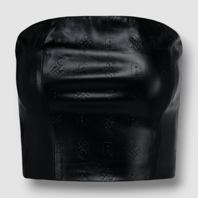 $160 ROTATE BIRGER CHRISTENSEN Women's Black Emili Strapless Top Size 32/ US 2
