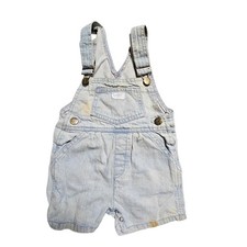 Vintage Guess Georges Marciano Denim Shortalls 12 M Light Wash USA Retro 90s
