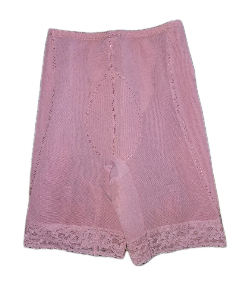 Faja PANTY Vintage ANGELA Rosa Caliente GARTER Incluida Elástica Rosa Con Encaje Med Foto 2 de 4