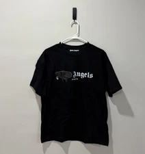 Palm Angels Paris Men's T-Shirt Spray Logo Size Medium