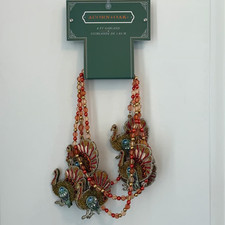 Acorn Oak Beaded Turkey Thanksgiving Garland 6 Foot Fall Autumn NEW