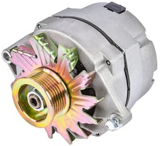 JEGS 10146 1-Wire GM Alternator 100 amps Serpentine Pulley [Natural Finish]