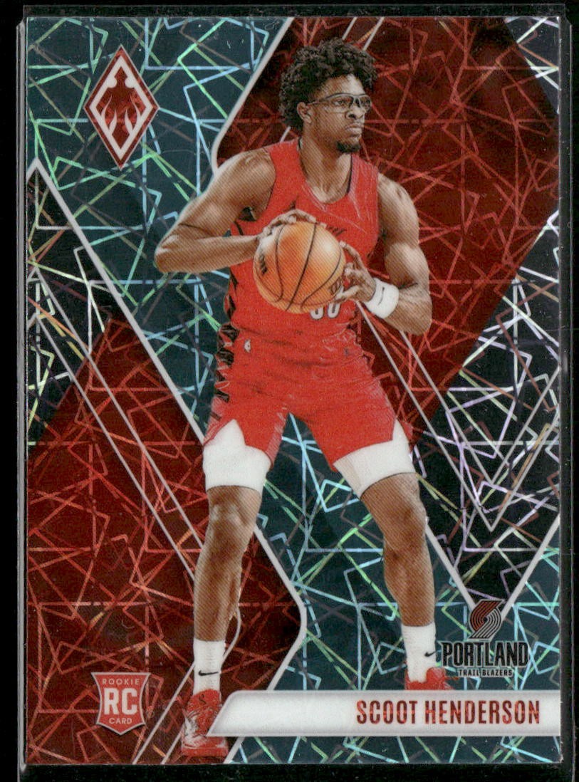 Rookie 2023-24 Panini Phoenix #298 Scoot Henderson Phoenix Teal Lazer