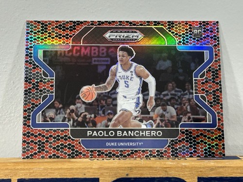 Paolo Banchero [Venom] #52 2022 Panini Prizm Draft Picks card