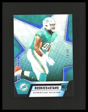 2019 Christian Wilkins Rookie Card - Panini Rookies & Stars #183 True Blue /49 . rookie card picture