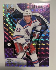 2021-22 Upper Deck Allure Hockey Adam Fox #5 Purple Diamond /10 