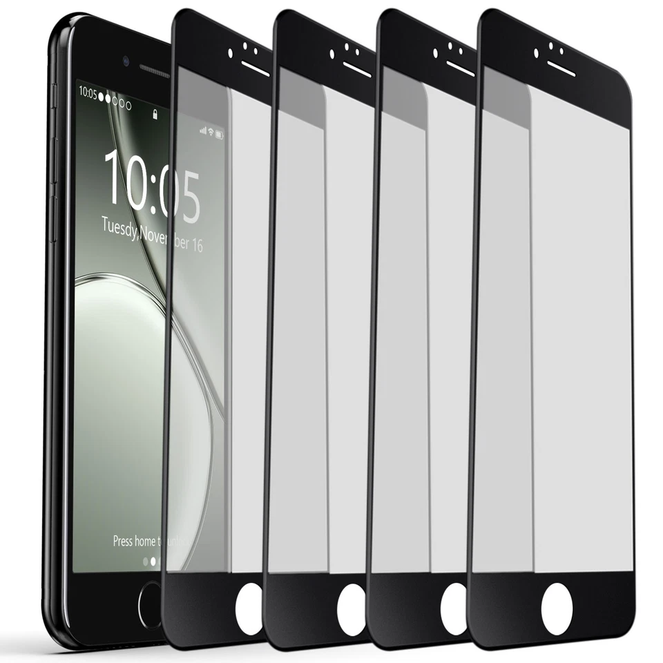 4 paquetes de protectores de pantalla de vidrio templado transparente transparente para iPhone 6/6s Plus Foto 2 de 4