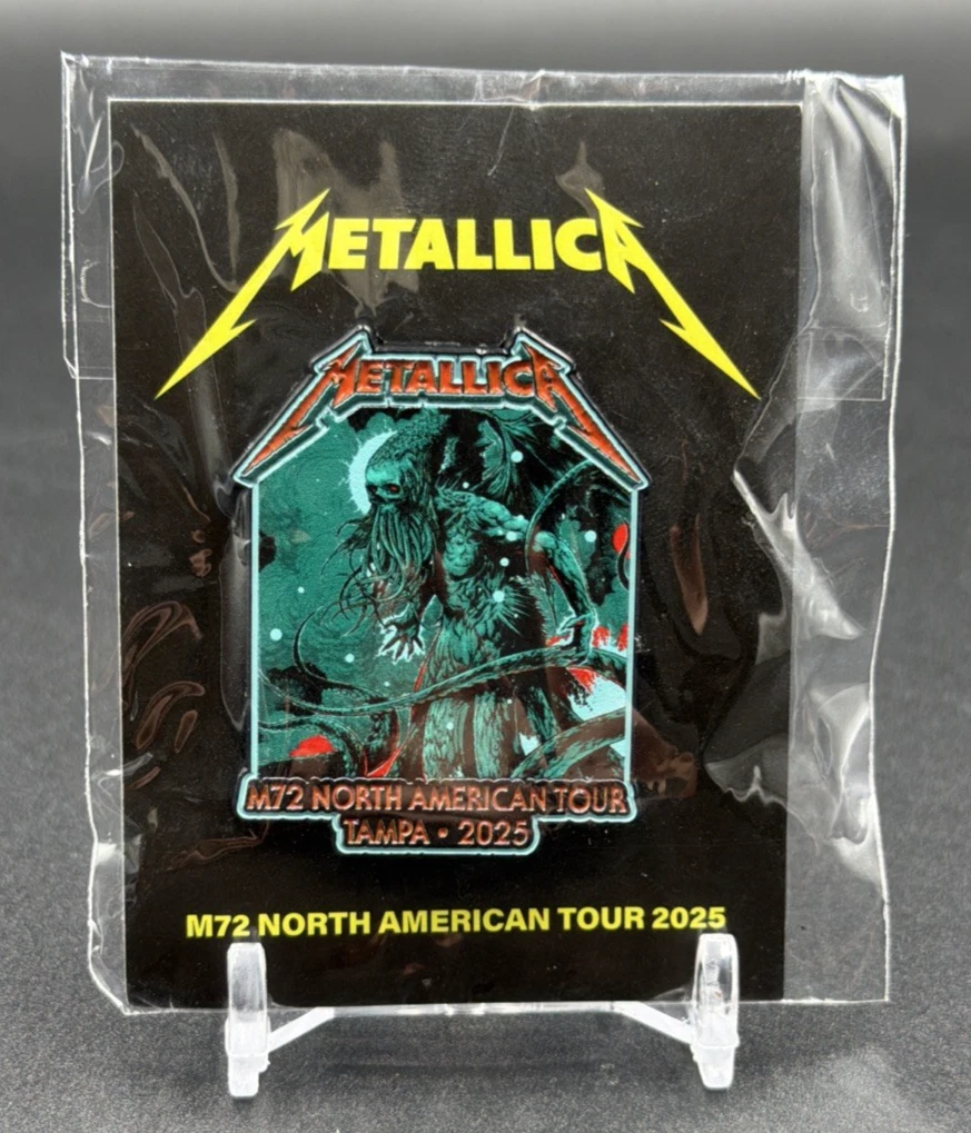 Metallica - M72 Tour - Tampa - Event Pop Up Store - Ken Taylor Pin - NEW!!!