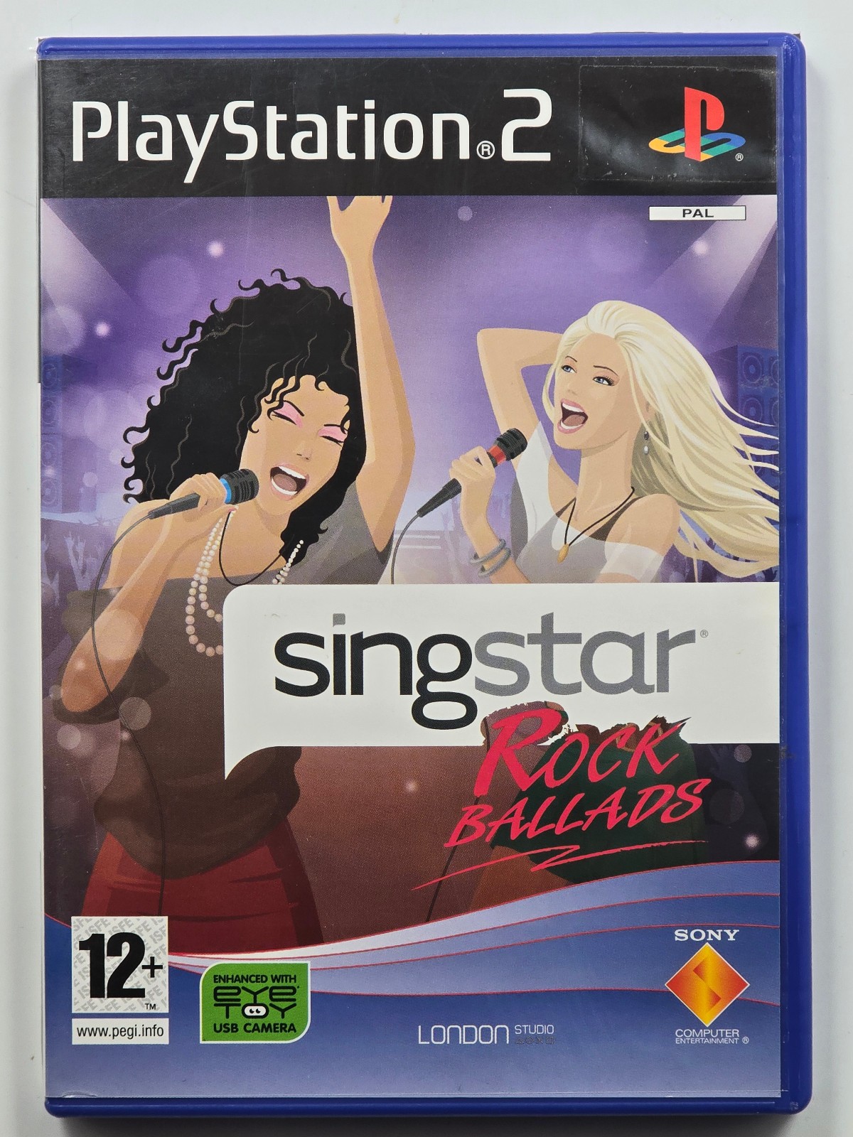 Singstar Rock Ballards With Manual , Sony Playstation 2 Ps2