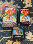 Sonic the Hedgehog 2 (SEGA Genesis, 1992) CIB W/ Case & Manual. Tested Working