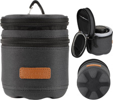 TARION Hard Camera Lens Case - Hard Shell Camera Lens Pouch Bag with Shoulder St