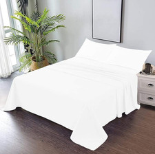 Luxury 800 Thread Count Egyptian Cotton King Sheet Set - White