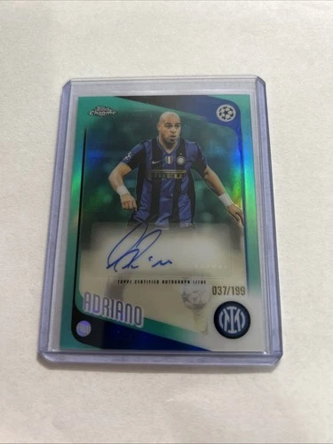2025-26 Topps Chrome UEFA Champions League Aqua Lava Auto /199 Adriano CA-IA