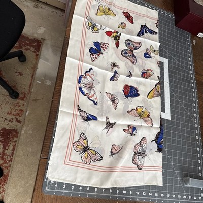 100 Percent Pure Silk Very Large Butterfly Echo for Talbots Scarf Shawl Wrap