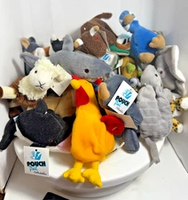 PEC Hidden Secret Pouch Pocket Pal Plush **CHOOSE** Animal for Keychain Pendant