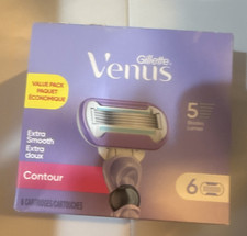 Gillette Venus Extra Smooth Contour 5-Blade Refill Cartridges, 6 Pack 4.67 per gallon