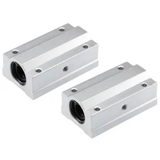 SCS12LUU Linear Ball Bearing Slide Block Units , 12mm Bore Dia 2Pcs