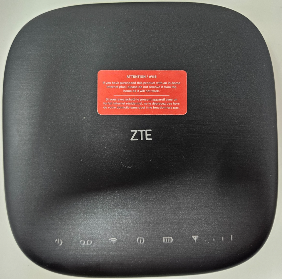 ZTE MF279T Smart Hub Terminal Intelligent Wireless Router - Telus ...