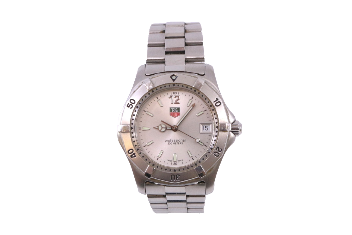 Heuer 2000 Series Tag Wk1112 TAG Heuer Aquaracer Silver Men's