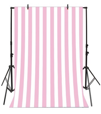 3x5ft Photography Background Pink and White Stripe Backdrop Happy Party Verti...