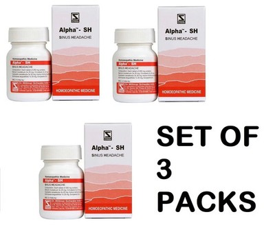 Dr Willmar Schwabe Alpha SH Tablets 20g Pack of 3 | Natural Sinus Headache