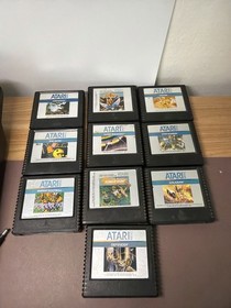 Atari 5200 Console Bundle,  + 10 Games Controllers Need Repair Tested