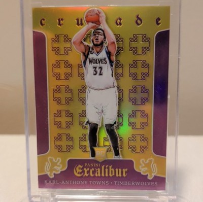KARL ANTHONY TOWNS 2015-16 PANINI EXCALIBUR CRUSADE PURPLE ROOKIE #19 -  12/60