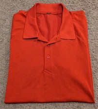 Lululemon Red Short Sleeve Start Where You Are Polo Shirt Men's Small
