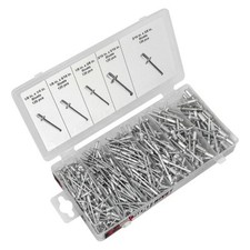 Performance Tool Aluminum Rivet Assortment Set 500 Pieces