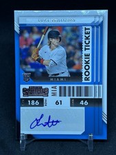 2022 Panini Chronicles #57 Luke Williams Contenders Rookie Ticket Autographs