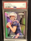 2024 Panini Prizm - Prizm Flashback Rookie Drake Maye #10 Silver Prizm (RC)
