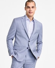 Michael Kors Men's Classic Fit Wool Blend Suit Separates Jacket Light Blue 38 R