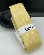 Bar III Mens Silk Blend Tie ~ Yellow ~ Chevro...