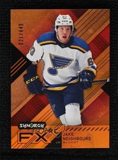 2021-22 Upper Deck Synergy FX Rookies Orange 21/449 Jake Neighbours #FXR-JN 0wx2