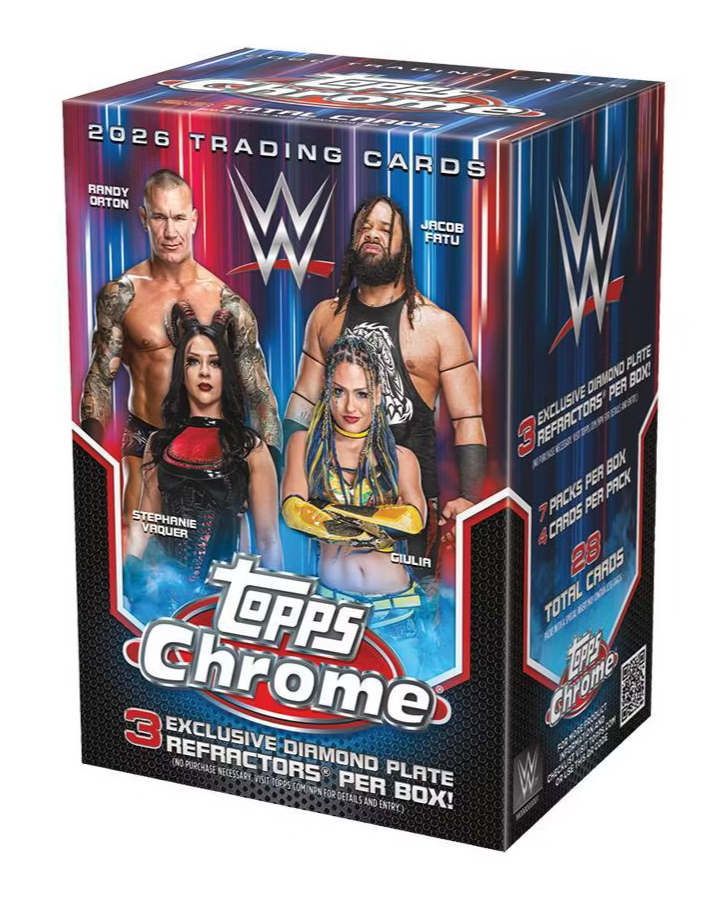 2026 Topps Chrome WWE Wrestling Trading Cards Blaster Box - 3