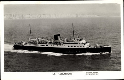Carte postale SNCF paquebot Arromanches dans la achats Manche, vue tribord,... - 3687222