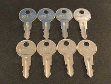 Otis Elevator 8pc Key Set (UT Keys) for Fire Service, Independent Service + More