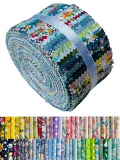 Jelly Roll Fabric 100% Cotton Quilting Fabric 40 Pre-Cut Strips 2.5 x 44 Inch...