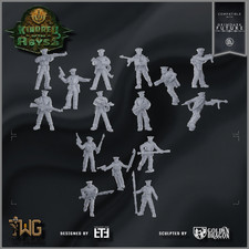 10x Kindred Swabbies - Kindred of the Abyss - Grimdark Crusade 40k Proxy