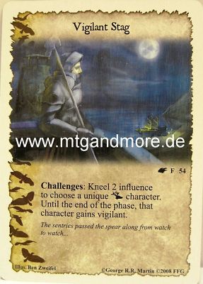 A Game of Thrones - 2x Vigilant Stag  #054