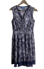 simply vera wang Purple Floral Sleeveless Sundress W/ pockets small